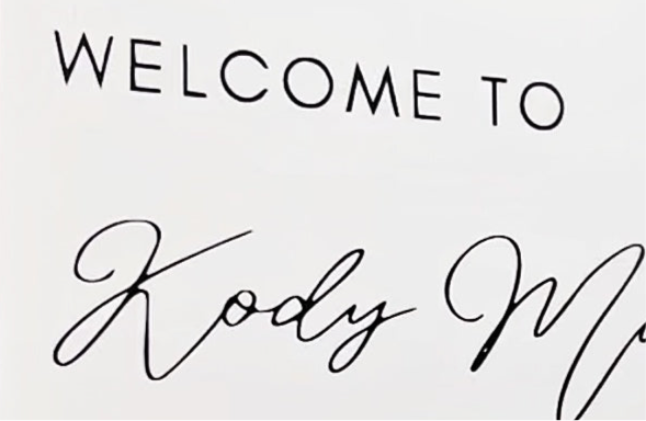 Aufkleber für Willkommensschilder