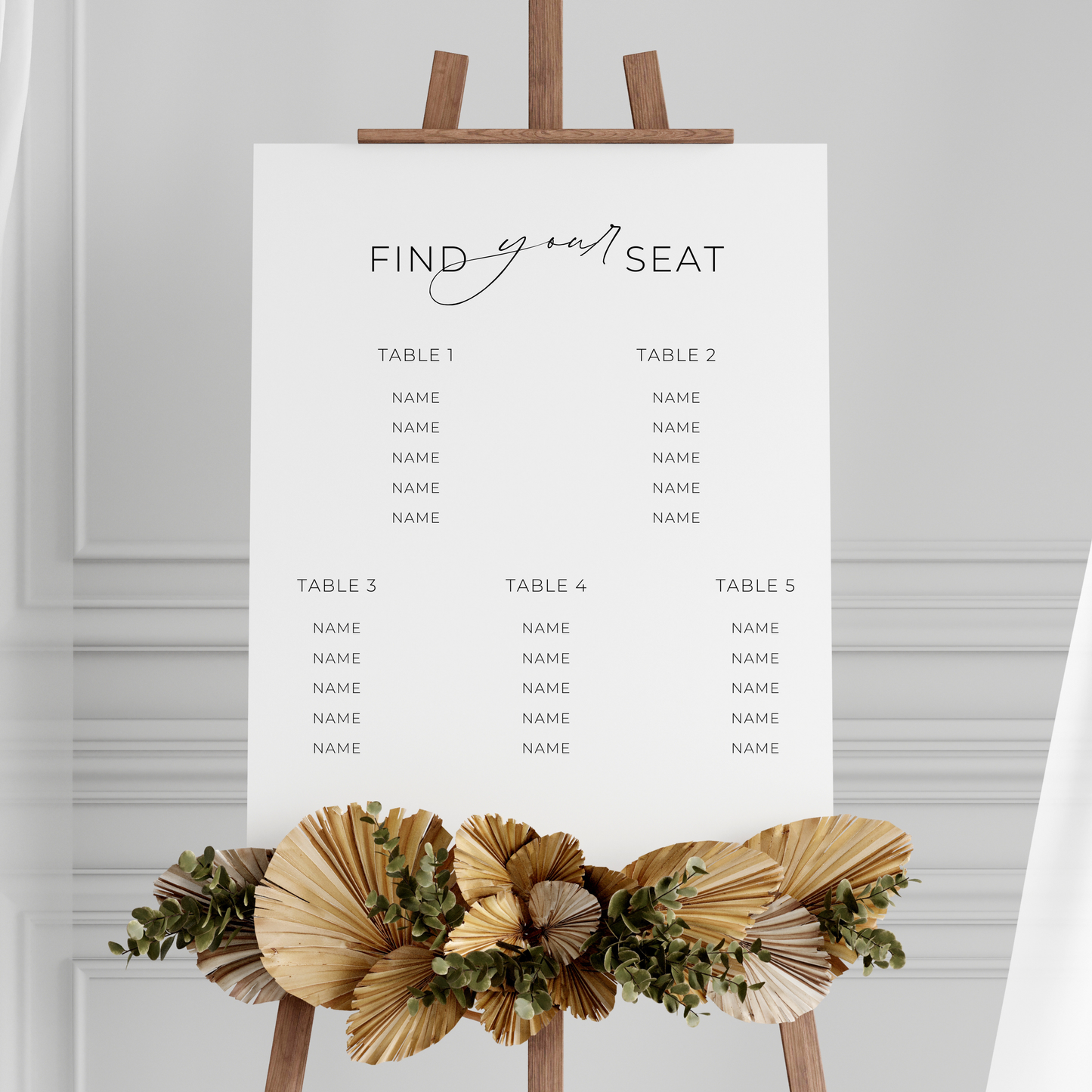 modern Seating Chart