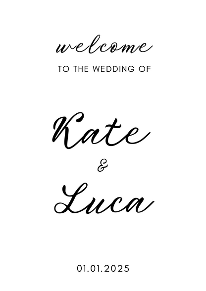Mirror Welcome Sign